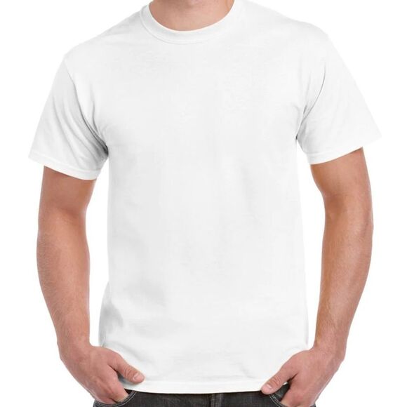 3for$20 UNISEX white shirt short sleeve select your size small- xl - Picture 1 of 1